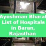 Ayushman Bharat List of Hospitals in Baran, Rajasthan 