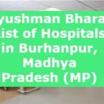 Ayushman Bharat List of Hospitals in Burhanpur, Madhya Pradesh (MP)