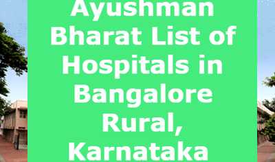 Ayushman Bharat List of Hospitals in Bangalore Rural, Karnataka 