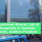 Ayushman Bharat List of Hospitals in Outside State, Andhra Pradesh