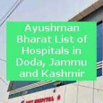 Ayushman Bharat List of Hospitals in Doda, Jammu and Kashmir