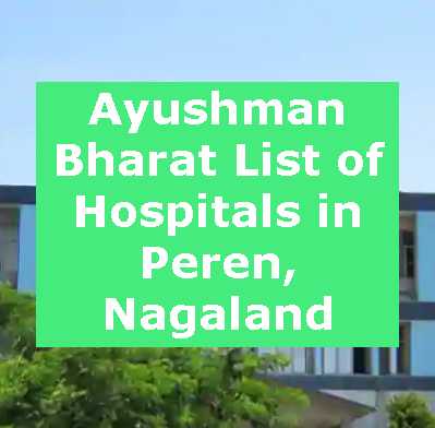 Ayushman Bharat List of Hospitals in Peren, Nagaland