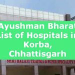 Ayushman Bharat List of Hospitals in Korba, Chhattisgarh