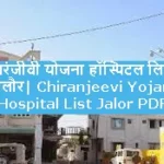 Chiranjeevi Yojana Hospital List Jalor